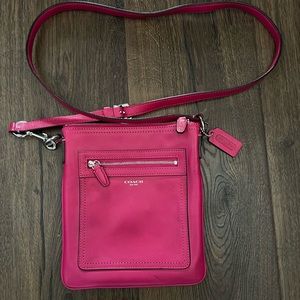 Pink Leather Coach Crossbody